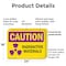 Signmission Radiation & Laser Sign, 18 in H x 24 in W, Plastic, Rectangle OS-2PACK-CR-P-1824-L-10189 - alternate 6